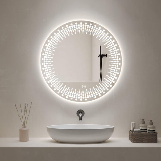 Espejo LED Circular con Diseño